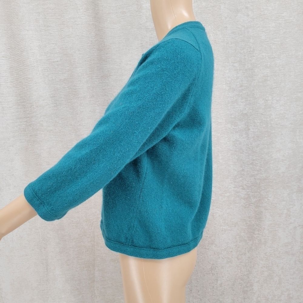 Banana Republic Angora Wool Teal Cardigan - Picture 8 of 10